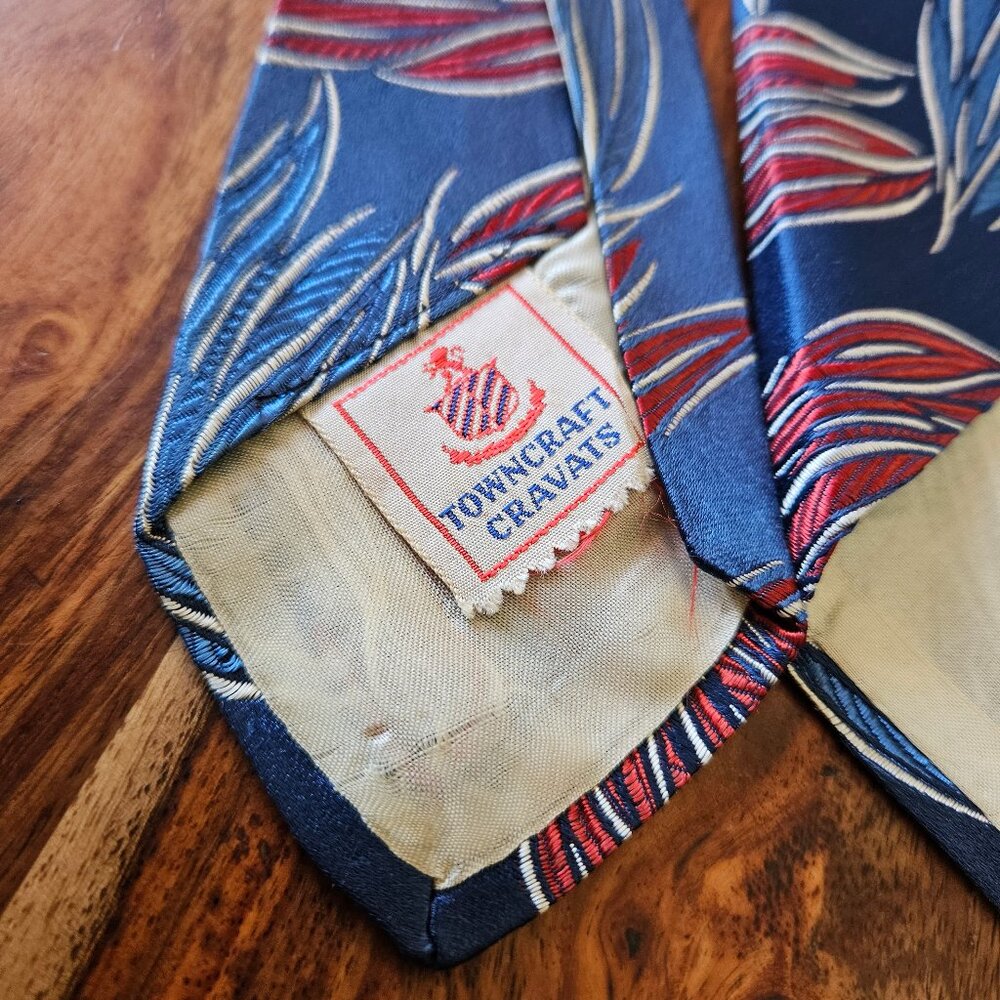 Vintage‎ 30s 40s Towncraft Neck Tie - Picture 4 of 5